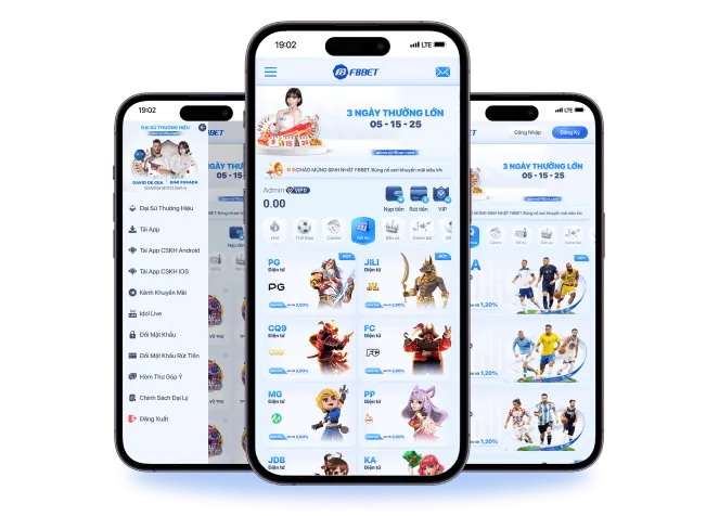 Giao diện ứng dụng di động 98win Game Bài